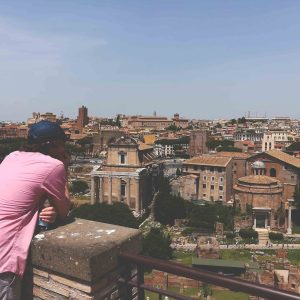 Overlooking the Roman Forum